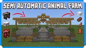 How To Build A Semi Automatic 4 Way Animal Farm Minecraft Map