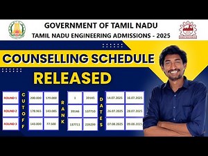 TNEA 2025 Choice Dates Announced | Round Schedule Full Explained | Round 1 - 2 - 3 Dates