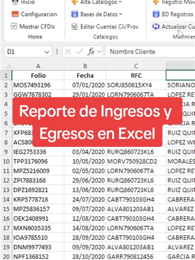 Reporte de Ingresos y Egresos en Excel: Fórmulas y Tips