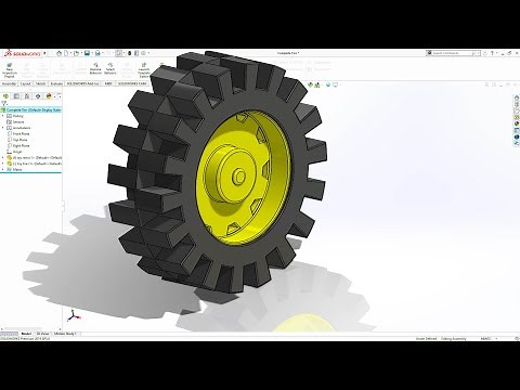 Solidworks Tutorial Tyre for Tractor Toy Assembly (Part 1)