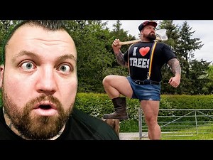 EPIC WOOD CHOPPING CHAMPIONSHIPS | Eddie Hall Reacts