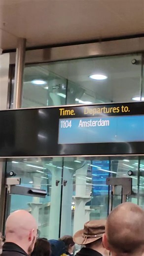 Eurostar Journey from St Pancras to Amsterdam