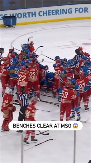 Sportsnet on Instagram: "THE BENCHES CLEAR AFTER THE BUZZER IN NEW YORK 🤯 Mason Appleton shot it into the empty net after the horn, and Jonathan Quick took exception 😳"
