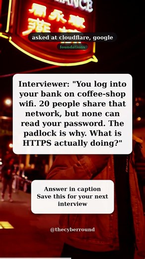What HTTPS actually does (the padlock) | cybersecurity interview