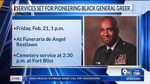 Memorial services set for pioneering Black general Greer