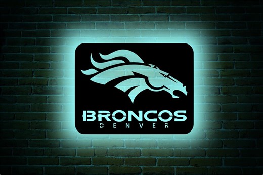 Denver Broncos LED Sign, Perfect for Man Cave, Broncos Logo, National Football Leauge Accesory, Broncos Neon Sign, Gift. - Etsy