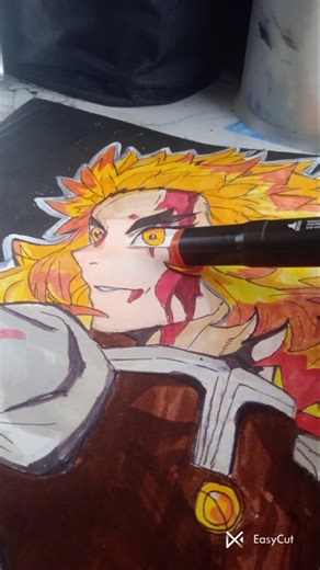 drawing rainGoku kyujoru ✨😈 series 5 #rengoku. #art #short video