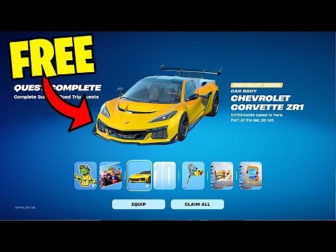 How To Get FREE Chevrolet Corvette ZR1 Car Now in Fortnite Summer Road Trip