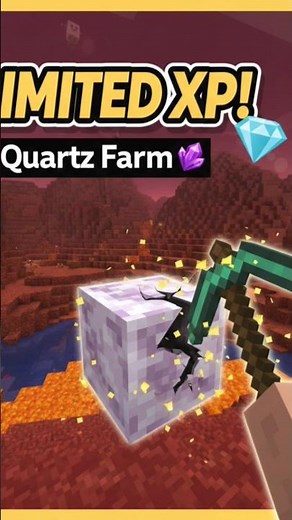 UNLIMITED XP! 💎 Fastest Way to Find Nether Quartz in Minecraft #shorts#minecraft