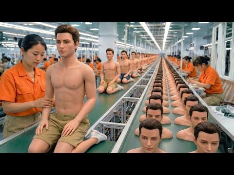 Inside China Largest High-Tech Ultra-realistic Silicone Men Doll factory How its Made from Liquid