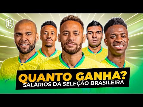 Quanto Ganha? Salário dos Jogadores da Seleção Brasileira 🇧🇷 | CAMISA 10