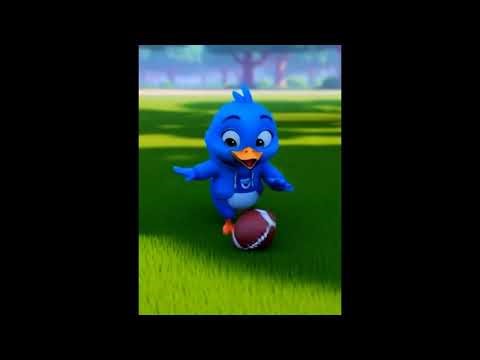 Little Blue Duck TV |Blur Duck Playing Football #animatedstory #kids #funny #kidsvideo