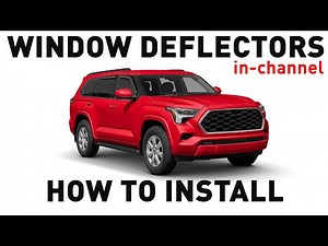 How to install Shatterproof In-Channel Window Deflectors for Toyota Sequoia 2023-on