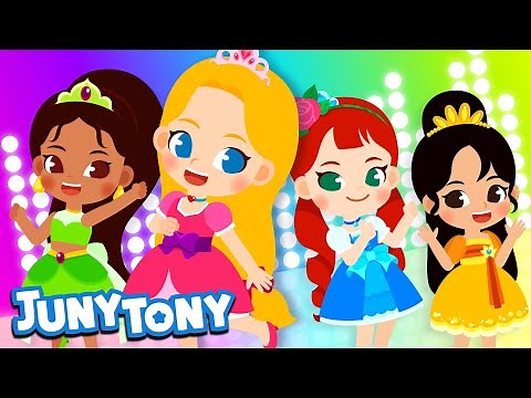 Hokey Funky Dance Party | Princess Song for Kids | Kindergarten Song | JunyTony