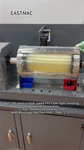PLC 100 Vertical high speed FPV Fiber Optic winding machine