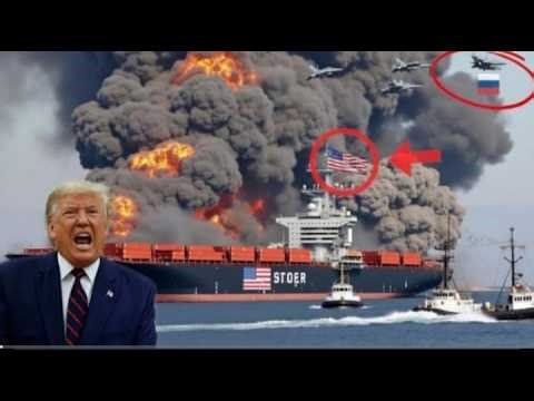 13 menit yang lalu, 2 kapal kargo AS yang membawa 12.000 ton bahan bakar dihancurkan oleh Yak-141 R