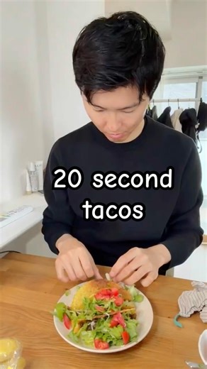 20秒で作るメキシコ風タコス🌮🔥