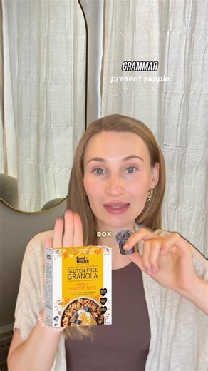 Present simple tense on packaging! #presentsimple #english