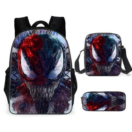 3 Piece Venom Fashion Backpack Suit, Boy Backpack With Lunch Box, Pencil Case, School Bag, Backpack, Travel-Vinsniv - Walmart.ca