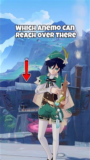 Testing All Anemo Characters' Reach👀 #genshinimpact #genshin #shorts