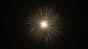 4k Gold Particles Explosion. Motion Background. Golden glitter particle. Isolated on black. Animated Overlay.