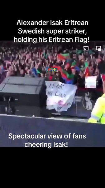 Alexander Isak on the Field: A Proud Eritrean Heritage