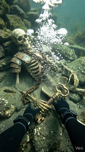 I found an ancient key underwater… any idea what this key could open?#shorts #treasure #fyp #ocean