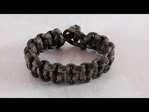 How To Tie A Single Strand Cobra Weave Paracord Bracelet Without Buckle