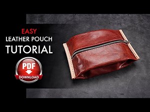 How to make a simple leather pouch