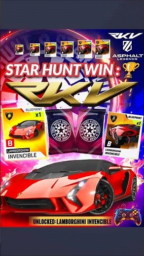 Lamborghini Invencible Star Hunt: Mission Accomplished 🌟🏎️ Asphalt Legends Unite #asphalt9