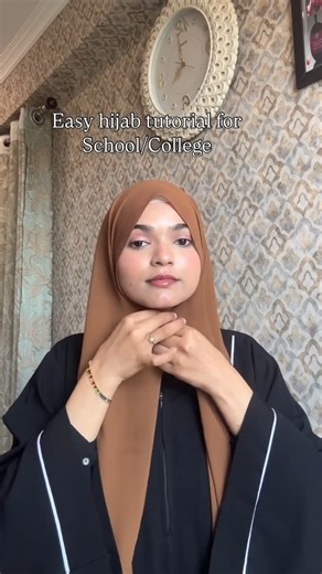 Easy hijab tutorial for School /college#shortsviral #shortvideo #hijab #trending #trendingshorts