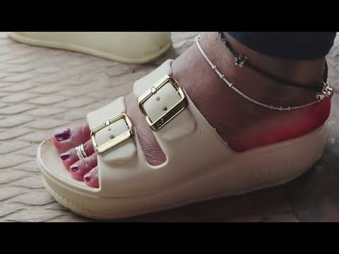 Candid alta feet trample step on hand. (CFT - 09)