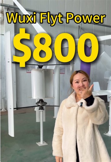 2KW FH vertical axis wind turbine, 2m high blades with 1.6m diameter, starts at 2m/s low wind speed, only $800, high efficiency, practical and great value for money! #windturbine #windpower #windmill #freepower #verticalwindturbine