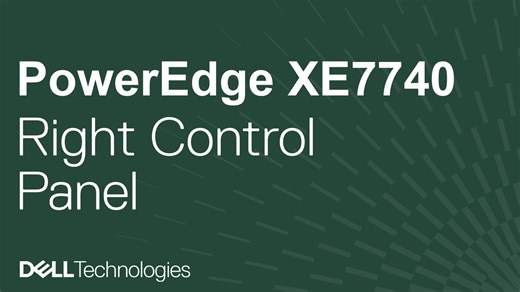 How to replace the right control panel on a PowerEdge XE7740