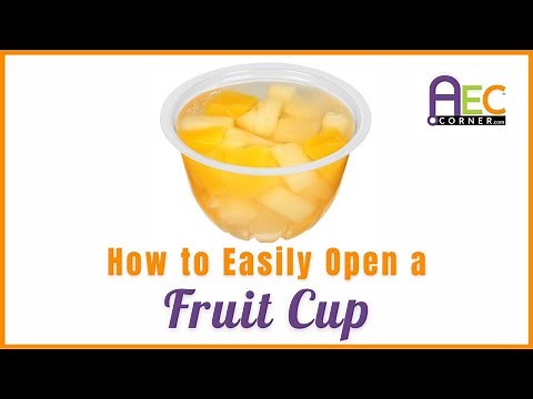 How to Easily Open a Fruit Cup without the Mess
