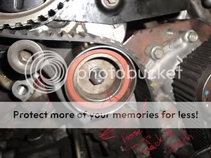 Timing belt help.  The haynes manual got confusing