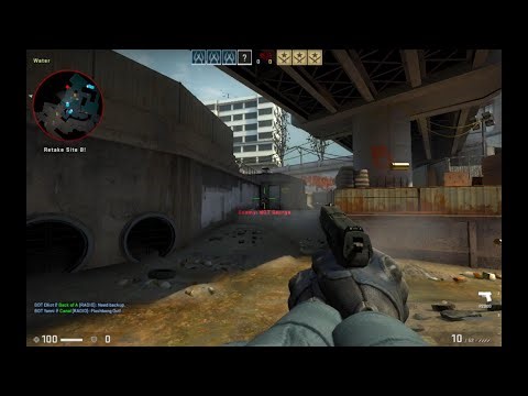CS:GO Legacy War Games Retakes Overpass CT Easy Gameplay