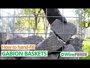 How to Hand-fill a Gabion Basket (With Interlocking Stones) | WireFence