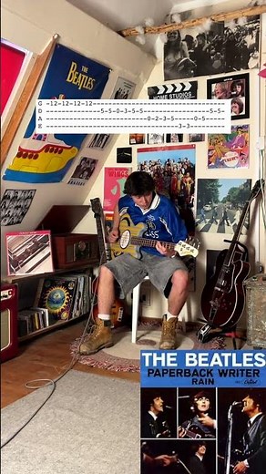 Bassline of The Day: Paperback Writer by The Beatles #shorts #thebeatles