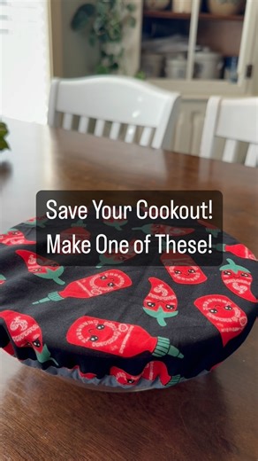 9.7K views · 209 reactions | This bowl cover takes no time to make and you’ll want to make SEVERAL!! These save us during the warm months when we eat a lot of our meals outside! Super beginner friendly!! #learntosew #hobbies #cookout #bowlcover #beginnersewing #crafts #homesteading #sewingtutorial #sewingproject #budgetcrafts #sewing | She Sews Seams | Facebook