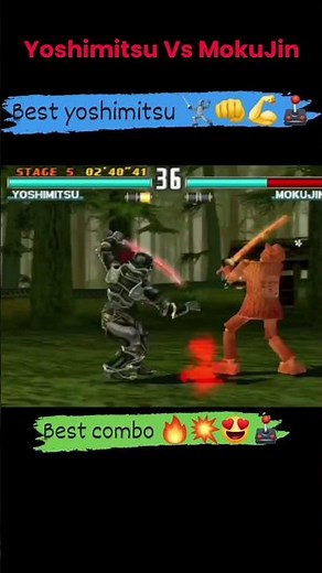 Yoshimitsu Vs MokuJin Tekken 3 Game Play #tekken3 #tekken3gameplay