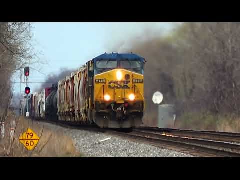4 Pan Am SD40-2 Engines w Double Separate DPU's Meet CSX Stack Train! You Gotta See This!