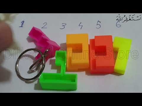 Keychain puzzle - Keychain puzzle cube - Solution to keychain puzzle cube