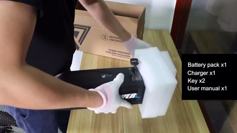 YS YOSE POWER 36V Bike Batteries 36V 17Ah Ebike Battery 250W 350W 500W 750W 1000W Electric Bike Battery with Charger 4Pins Connector Bullet Adapter 20A BMS with USB