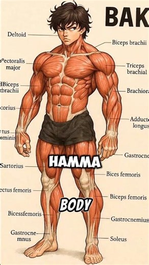 Is Baki Hanma Physique Achievable? #shorts #baki
