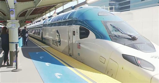 NextGen Acela train arrives at Boston’s South Station