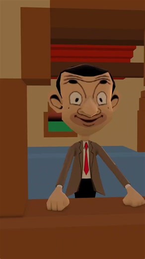 Mr Bean tried survive to tornado #shorts #prisma3danimation #mrbean