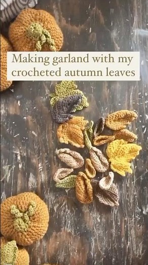 🍂 Easy Crochet Leaves Garland | Autumn DIY Decor