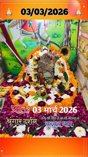 tejaji daily darshan 03 March 2026 #tejaji #historicfacts #shortsfeed #veertejashorts #shorts