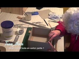 Cartonnage tuto boite en carton par l'atelier Nara p1